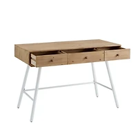 Cascade Three-Drawer Desk