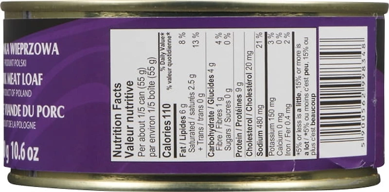 Pain de Viande de Porc SOKOLOW, Boîte 300 g Pain de porc SOKOLOW