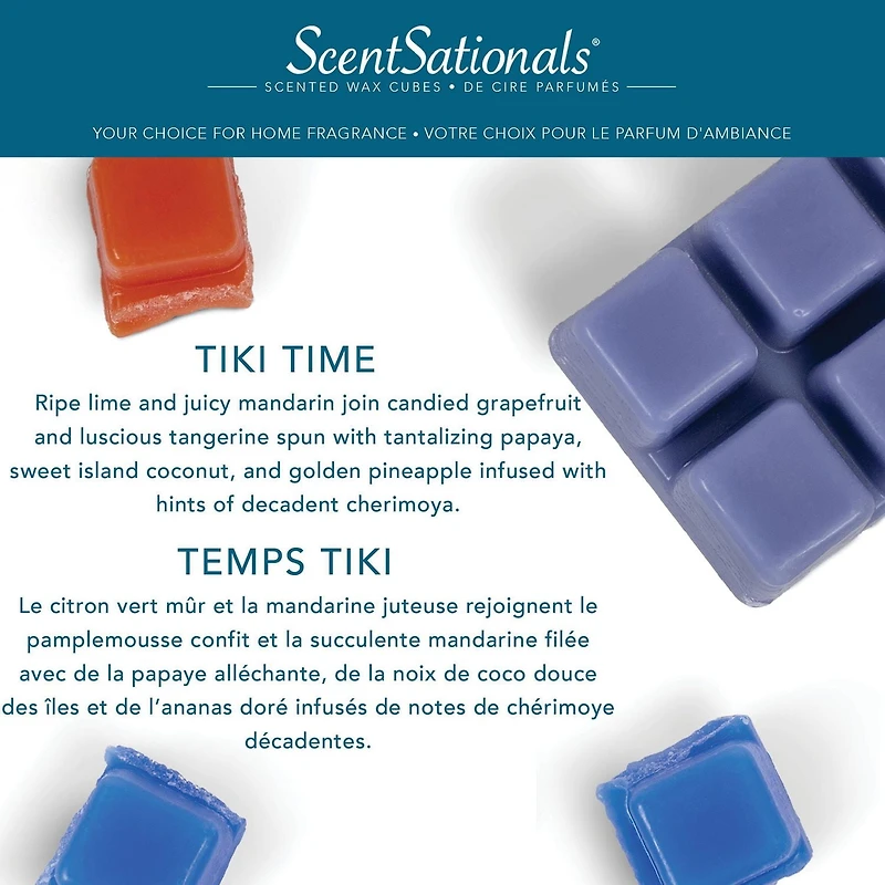 ScentSationals, Scented Wax Cubes - Tiki Time, 2.5 oz (70.9 g)