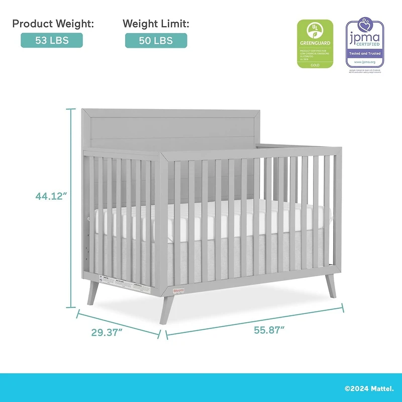 Fisher-Price by Dream On Me Sanibel 5-in-1 Convertible Crib