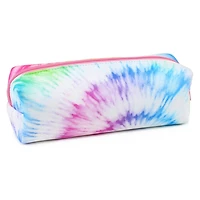 Pen + Gear Tie Dye Print EVA Pencil Pouch in Pastel Rainbow Colours