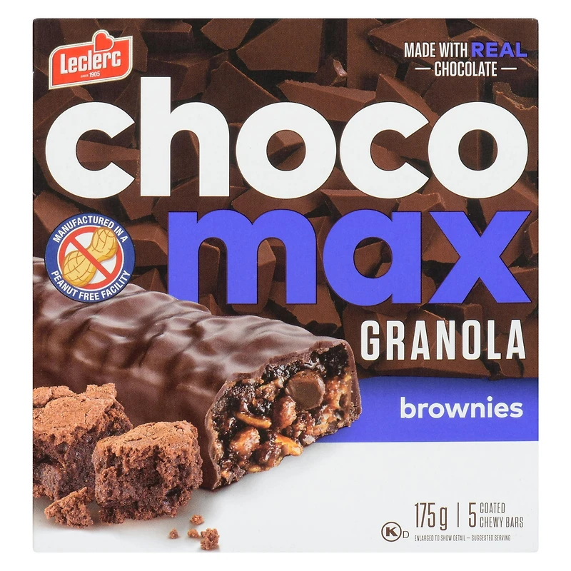 Chocomax Brownie Granola Bars, 175g / 5 bars
