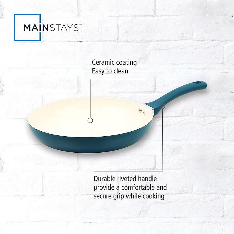 Mainstays Aluminum Ceramic  3pcs Skillet Set, Ceramic  3pcs Skillet Set