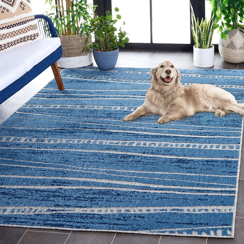SAFAVIEH Cottage Neville Geometric Indoor/Outdoor Area Rug