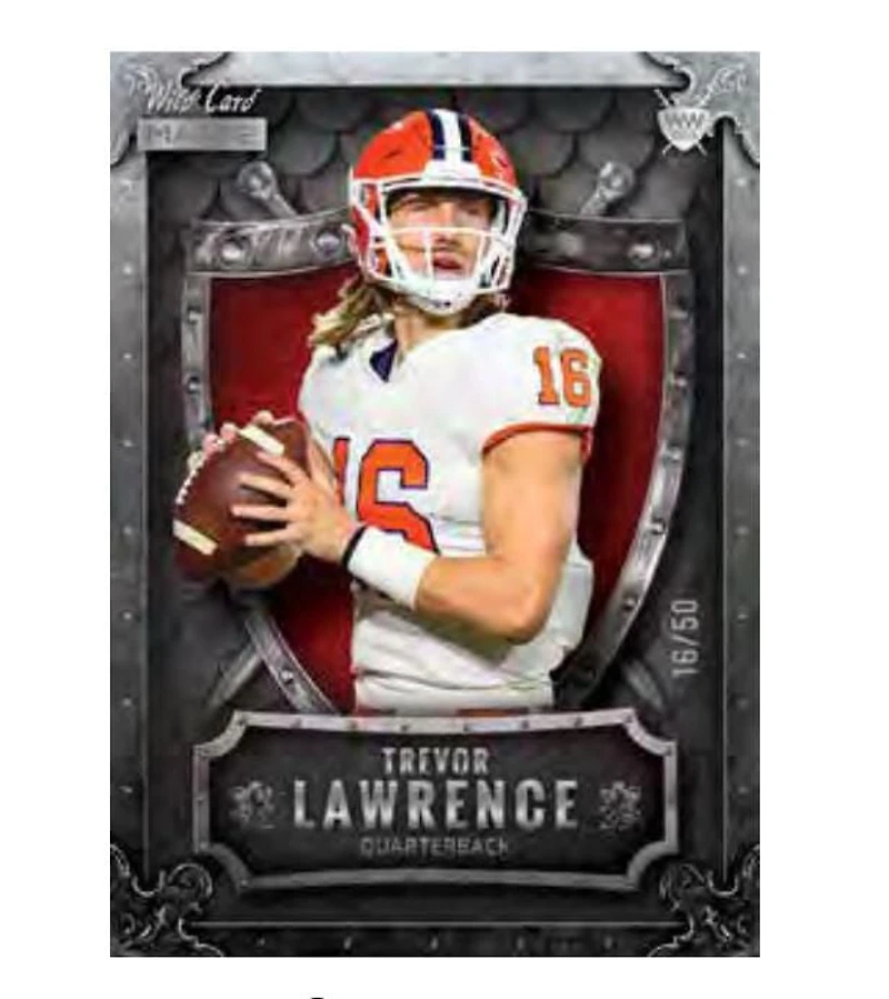 VBX DRAFT FOOTBALL MATTE WILD CARD 21