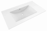 American Imaginations 35.5-in. W Ceramic Top Set White AI-24065