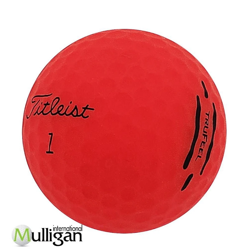 Mulligan - 48 Titleist Trufeel 2024 5A Recycled Used Golf Balls, Red