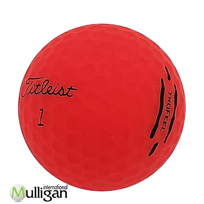 Mulligan - 48 Titleist Trufeel 2024 5A Recycled Used Golf Balls, Red
