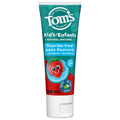 Tom’s of Maine Silly Strawberry Fluoride Free Kids Toothpaste, 90mL