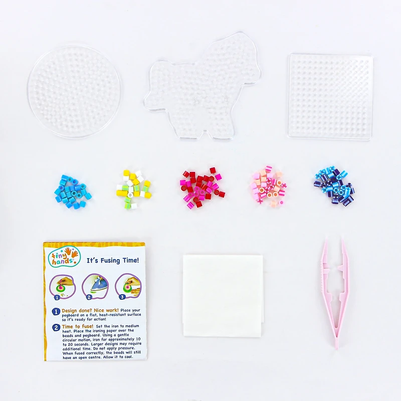 TINY HANDS Ensemble de perles fondantes Pony Pals, 2 000 perles Craft Kit pour enfants de 6 ans+