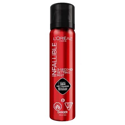 L'Oreal Paris Brume Fixante Infallible 3 secondes spray de maquillage