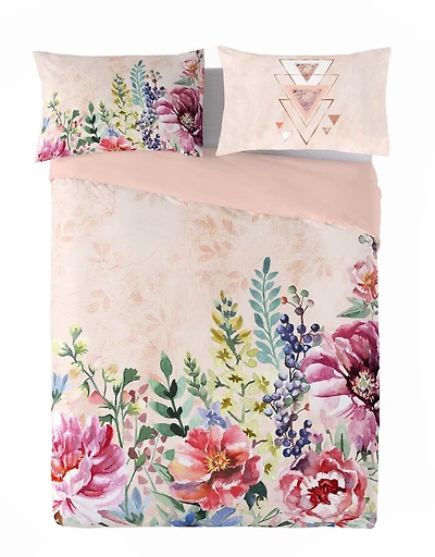 Gouchee Home Chiba Floral Print Cotton Duvet Cover Set
