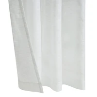 Loft Living Banan Sheer Grommet Single Curtain Panel 52 x 84 in White