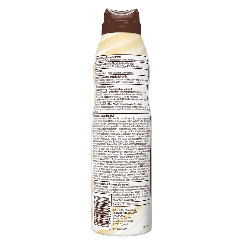 Écran solaire Silk Hydration Weightless à FPS 30 en vaporisateur de Hawaiian Tropic 170 g