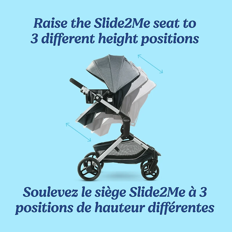 Graco Modes Nest Travel System, 3-in-1 Baby Stroller and Infant Car Seat Combo, Rear-Facing from 1.8-16 kg (4-35 lb)