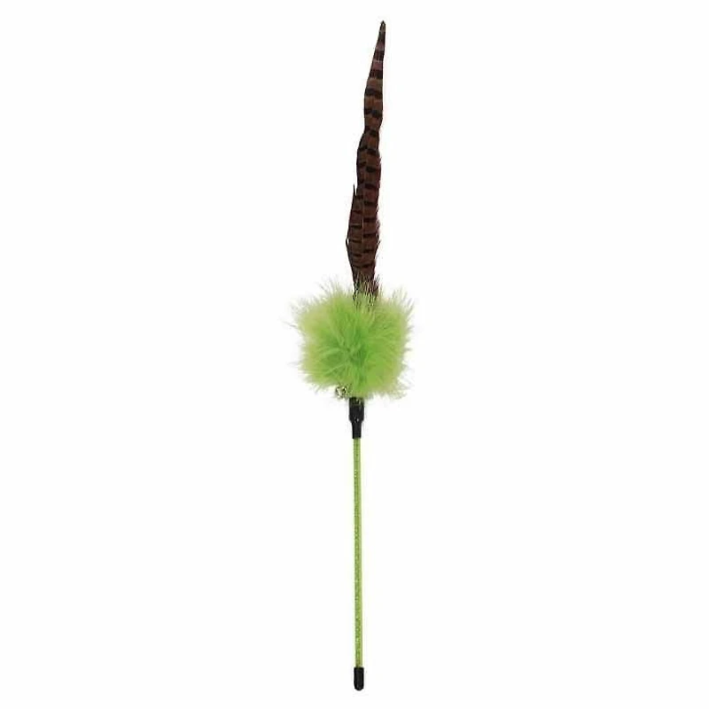 Baguette de jeu avec plume Pheasant de PetPals Group