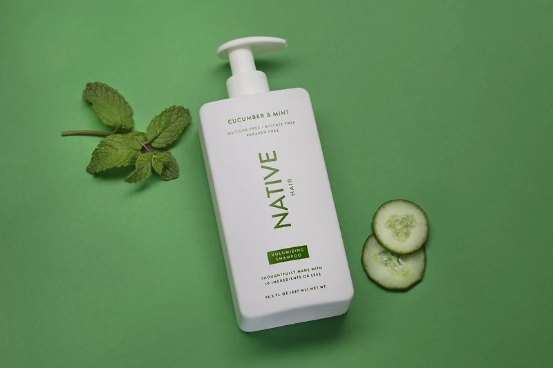 Native Volumizing Shampoo, Cucumber & Mint, Sulfate & Paraben Free, 487mL
