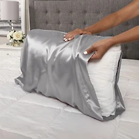 Taie d'oreiller en satin (Ensemble de 2)