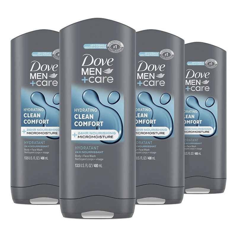 Nettoyant Corps et Visage Dove Men Care avec technologie nourrissante 24 h MicroMoisture
