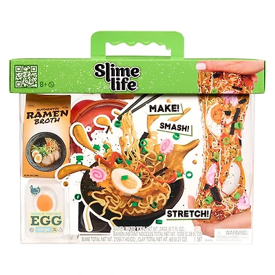 Slime Life Ramen DIY Slime Kit - Unboxing Ingredients to Make, Smash, and Stretch Your Food Slime, Ages 8+
