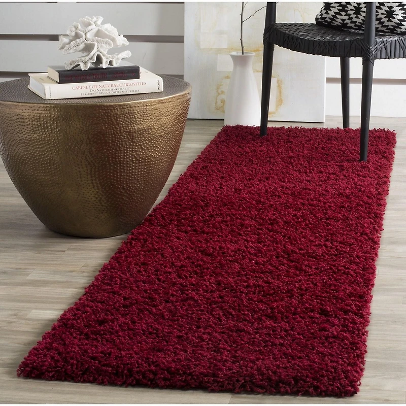 SAFAVIEH Athens Solid Plush Shag Area Rug