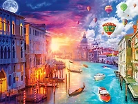 Buffalo Games - Le puzzle Cities in Color - Venice, City on Water - en 750 pièces