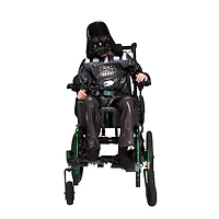 STAR WARS Adaptive Darth Vader Youth Costume - Printed Jumpsuit with Tube Access, Roomier Legs, and 3D Plastic Mask