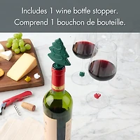 Ensemble de 5 pièces Bouchon et Marque-verres Holiday Time