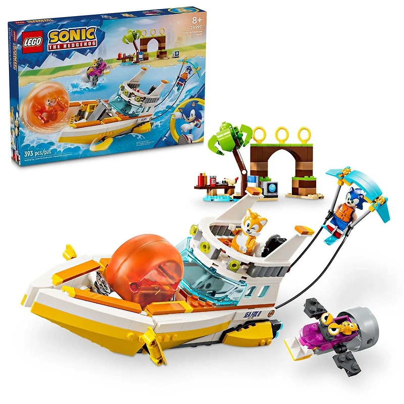 LEGO Sonic the Hedgehog: Tails’ Adventure Boat Building Set, Video Game Toy, 76997
