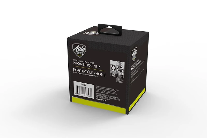 AutoDrive Dash & Window Mount Phone Holder, Versatile Design, Compatible with Most Smartphones, Dash & window suction cup