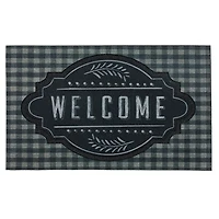 Mohawk Home Farmhouse Chalkboard Grey 1' 6" X 2' 6" Door Mat
