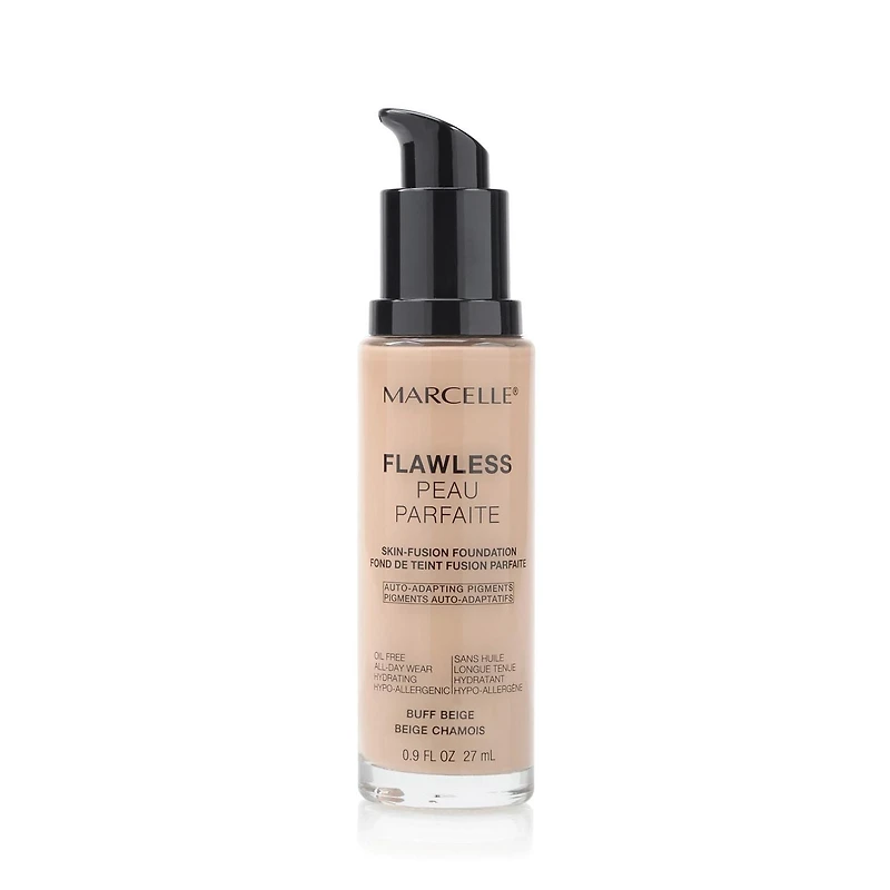 Marcelle Fond de teint Peau parfaite Couvrance personnalisée et longue tenue, 27 mL