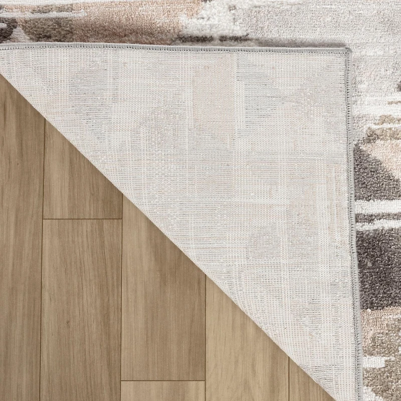 Rug Branch Cadence Abstract Indoor Area Rug, Beige Brown, Modern - Living Room, Bedroom, Dining Room