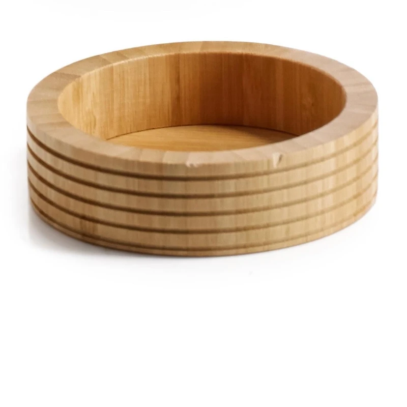 Hometrends Bamboo Ribbed Soap Dish