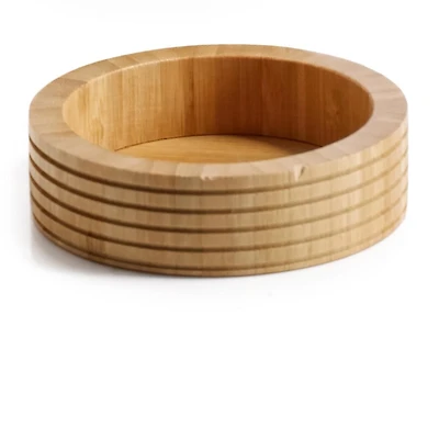 Hometrends Bamboo Ribbed Soap Dish