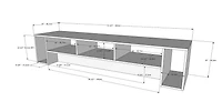 Nexera Rustik 72 inch TV Stand