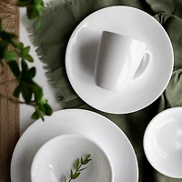 Assiette à dîner CorelleMD Classic Winter Frost White Assiette ronde, 22 cm/8,5 po