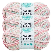 Lion Brand Wool-Ease Thick & Quick Yarn #6 Super Chunky Wool Acrylic Yarn 3-Pack
