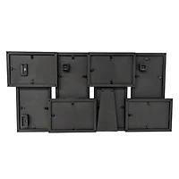 Hometrends 4x6 8-Opening Linear Gallery Collage Picture Frame, Black