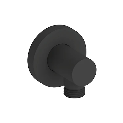 Raccord coudé 1/2 po rond d'akuaplus® pour montage murale.  Fabriqué en laiton, Connecteur pour tuyau de douche, Raccords filetés