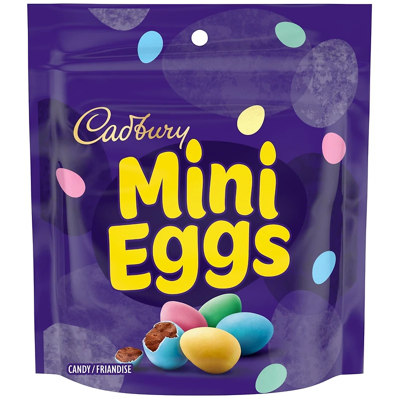 CADBURY Mini Eggs, friandise chocolatée CADBURY Mini Eggs, sac de chocolat CADBURY Mini Eggs, 151 g CADBURY EVDY MINI OEUFS 151G 12