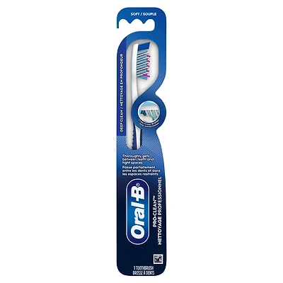 Brosse à dents Oral-B Pro-Santé Nettoyage en profondeur, souple