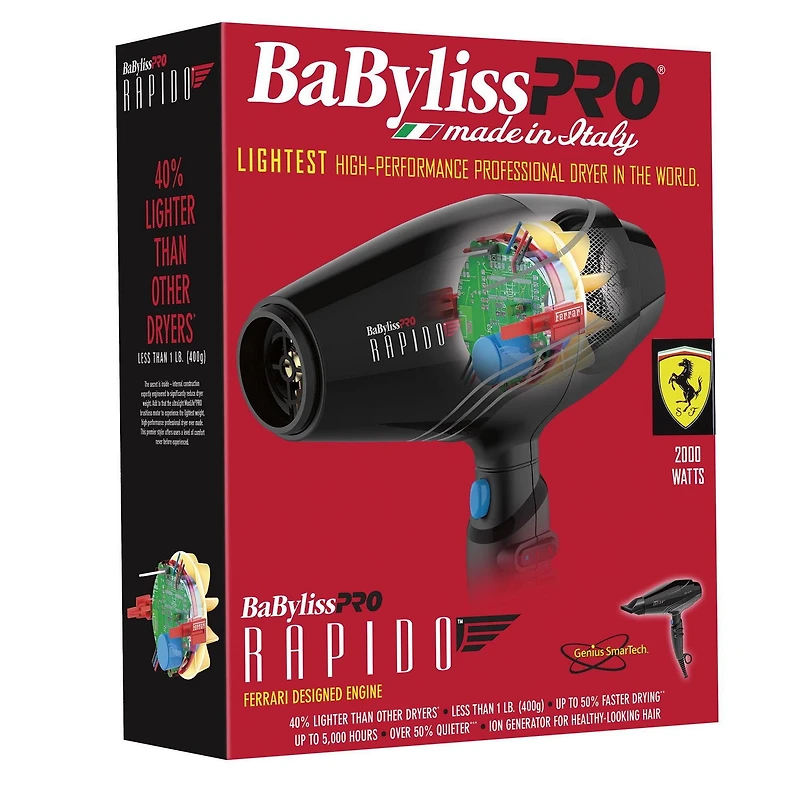 BaBylissPRO® Rapido® Séchoir professionnel haute performance