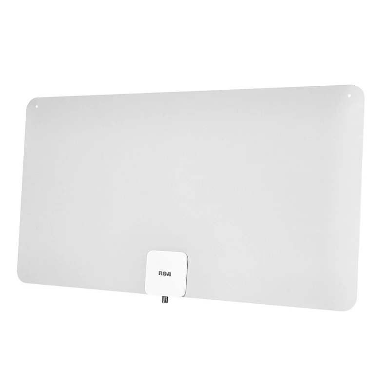 Antenne multidirectionnelle HDTV réversible RCA Intérieur Ultra-Thin XL Amplifié 105 km (65-mile)  - Noir / Blanc