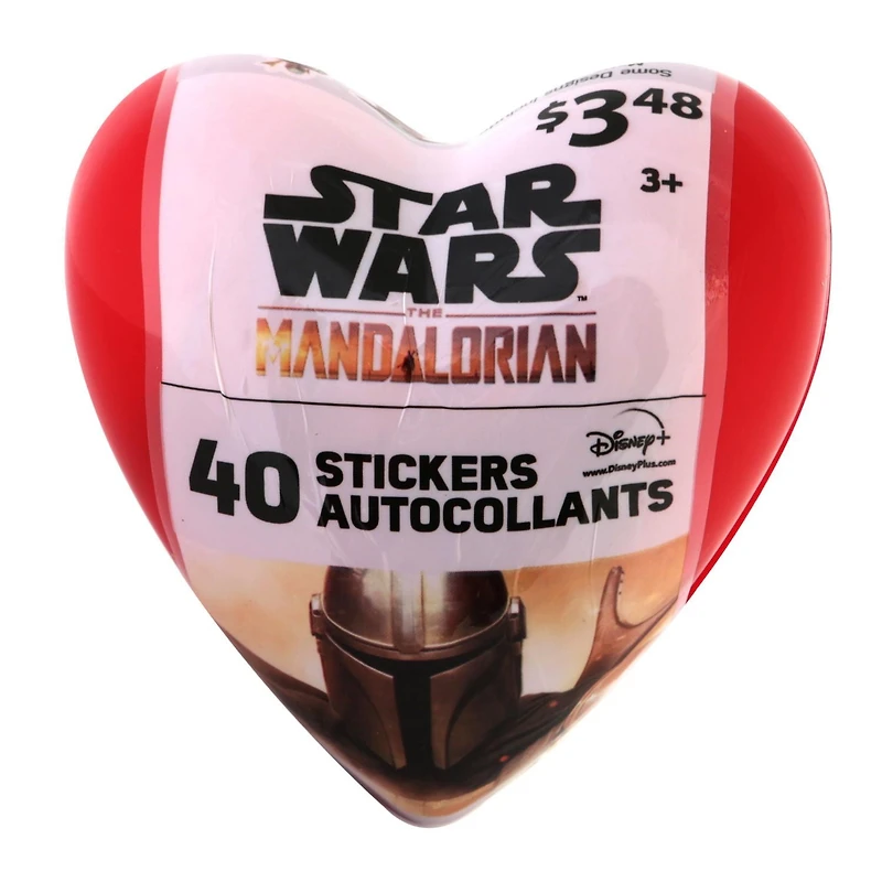 40ct autocollant coeur - Mandalorian