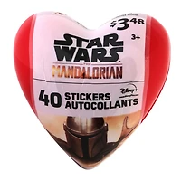 40ct autocollant coeur - Mandalorian