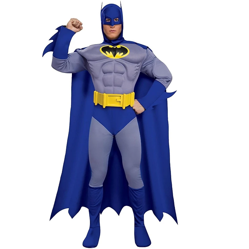 Batman: The Brave and The Bold Batman Muscle Chest Men's Deluxe Costume