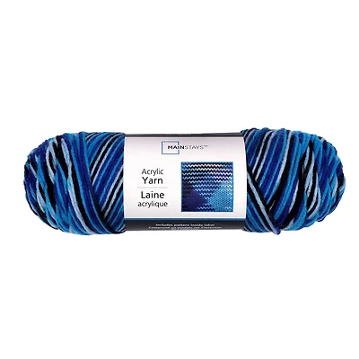 Mainstays Acrylic Yarn, Mainstays Medium Acrylic Black Blend Yarn, 5 Oz 285 Yards
