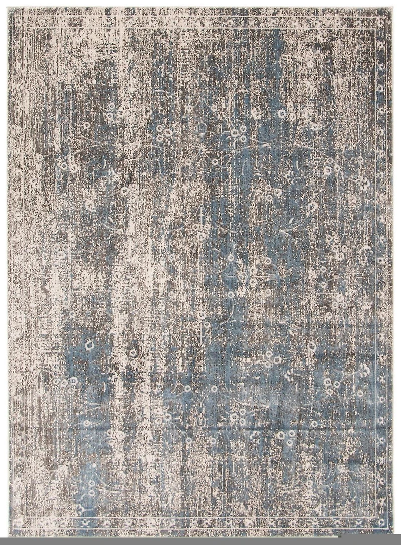 ECARPET Isla Blue, Grey Rug