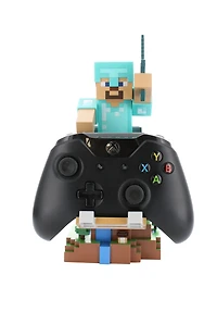 Exquisite Gaming Minecraft: Steve Cable Guy R.E.S.T Collectable Figure Device Holder, CG Steve